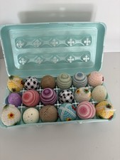 Lot of 12 Fancy Hand-Crocheted Yarn, Fabric, ...
