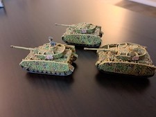 Flames of War 15mm Painted PzIV platoon 3 tanks resin  Metal Pea dot cammo
