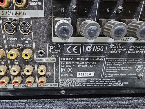 K933 Sony QS STR-DB930 110W Surround AV Receiver Sound Great Fully Tested - Picture 14 of 15