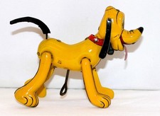 PRISTINE DISNEY 1950's "PLAYFUL PLUTO" TIN LINEMAR WIND UP TOY-WORKS GREAT