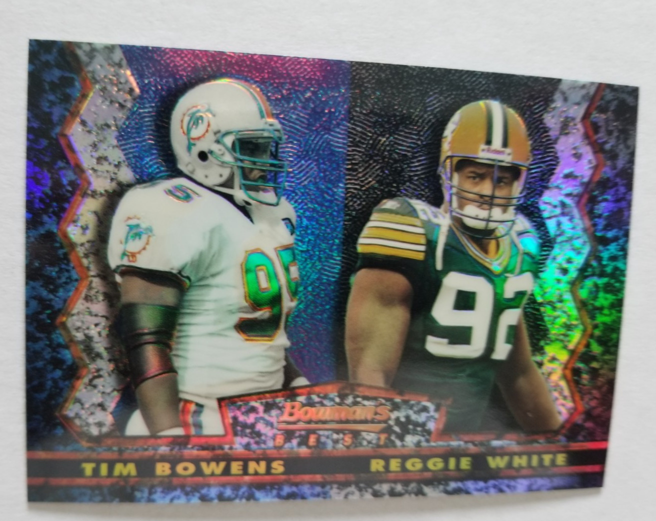 Tim Bowens / Reggie White 1994 Stadium Club #21 NFL Bowman's Best Refractor