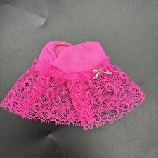VINTAGE BARBIE skirt PAK PETTI-PINKS SILVER 'N SATIN HOT PINK SLIP 1969 mod MINT
