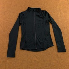 Mondetta Girls Size L 14/16 Black Full Zip Thumbhole Athletic Track Jacket