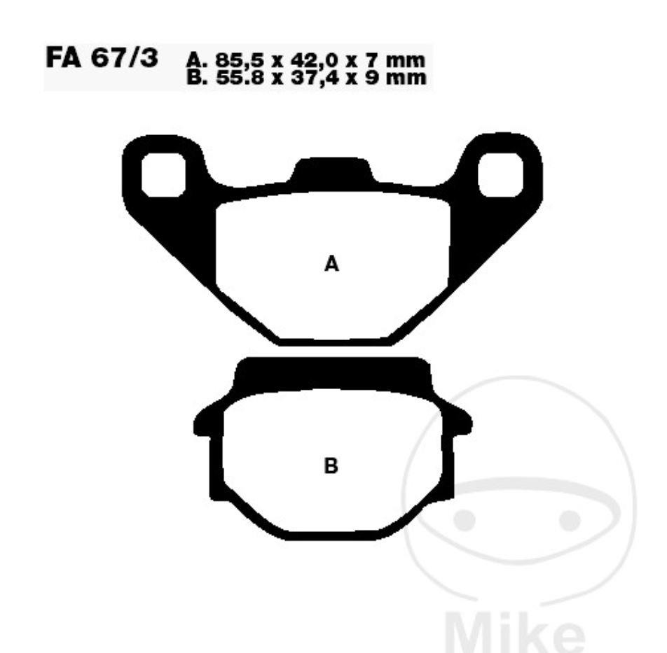 Pastiglie Freno Anteriore E Posteriore Per Kawasaki | Compatibile Con KLE 500, GPZ 500, ZZR 250 | Set Freni Ad Alte Prestazioni - Foto 5