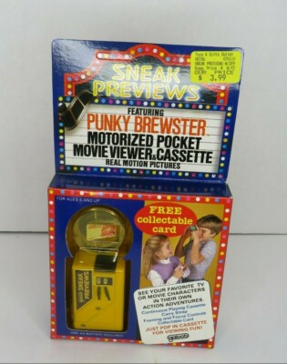 Punky Brewster Motorized Pocket Movie Viewer Galoob 1984 Original Vintage MISB