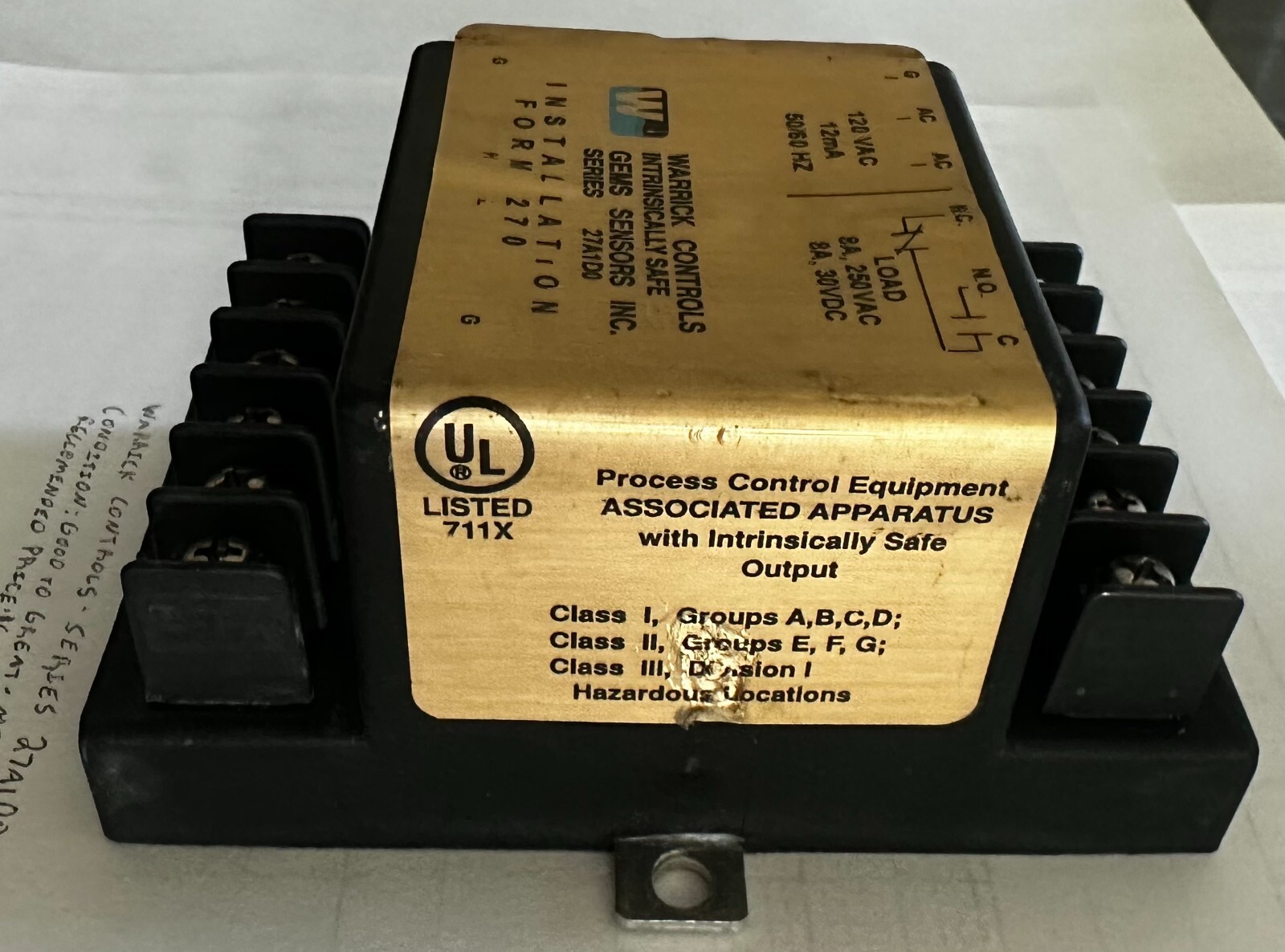 Warrick Controls 27A 1DO CONDUCTIVITY BASED LIQUID LEVEL CONTROL