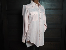 VTG 70s Stetson Red White Gingham Check Pearl Snap Western Rockabilly Shirt Sz L