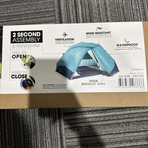 Decathlon Quechua 2 Second Easy Waterproof Pop Up Camping Tent 2 Person - Picture 3 of 4
