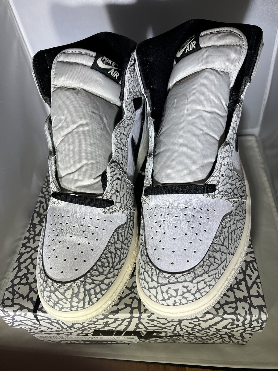 Nike Air Jordan 1 Retro OG High Men's White Cement Black DZ5485