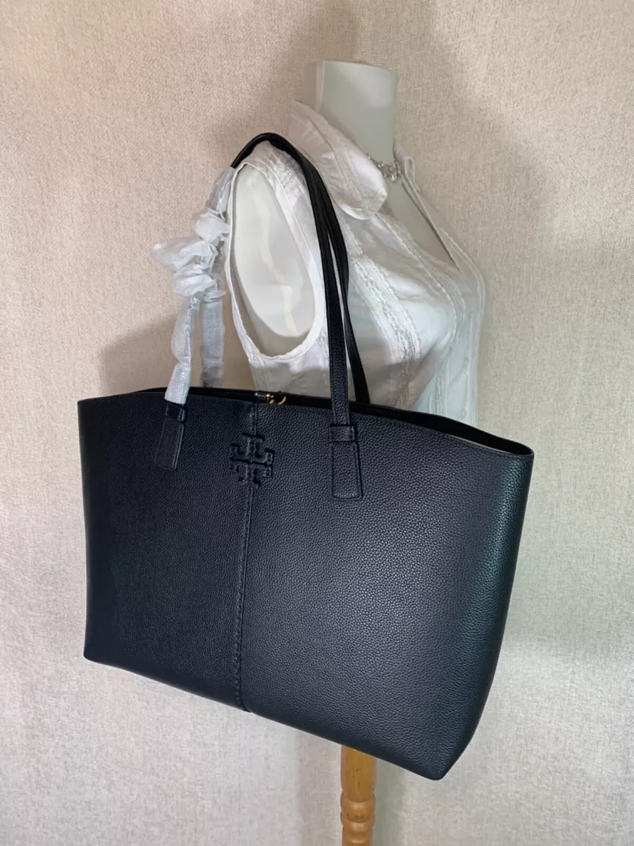 Tory Burch, Bags, Tory Burch Mcgraw Black Tote Wtassel