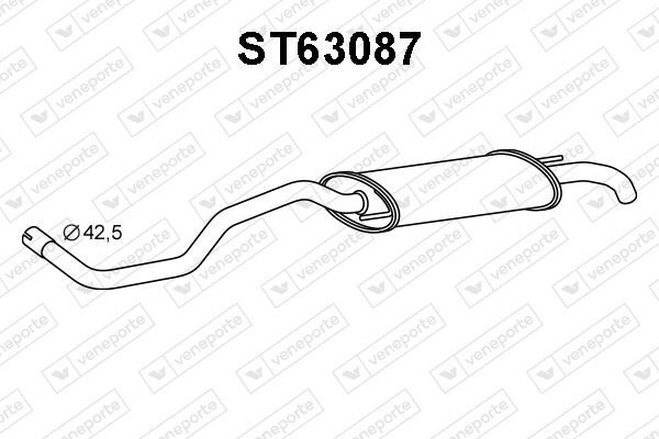 Silencieux arrière Seat Cordoba 1.4 i pot echappement terminal Cordoba Vario 1.0 1.4 essence