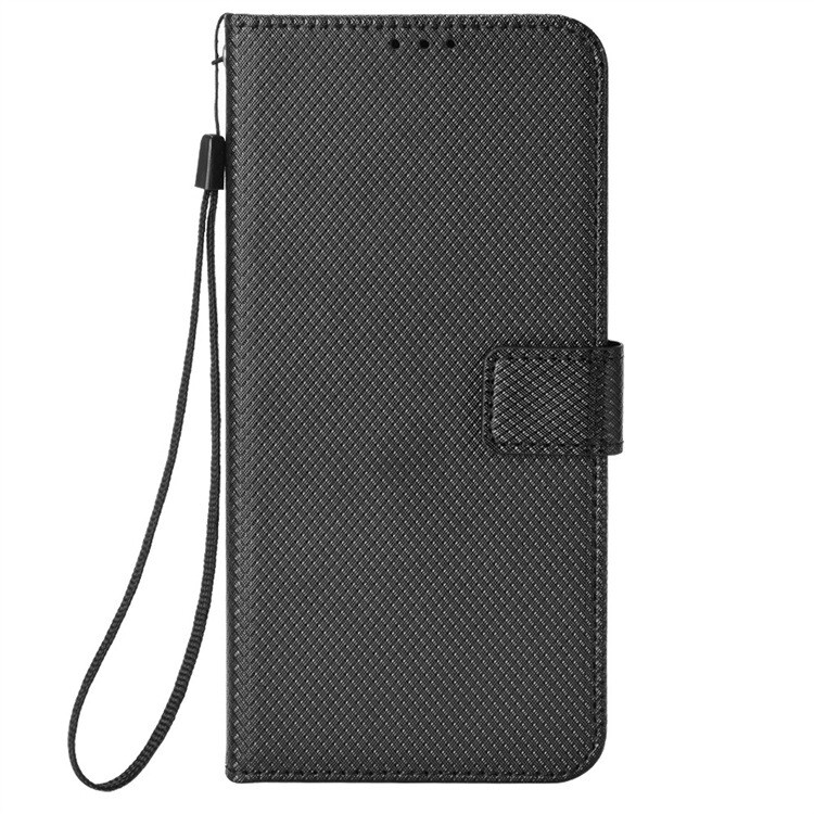 For TCL 501 4G T433D Diamond Print Flip PU Leather Case Premium Folio Cover