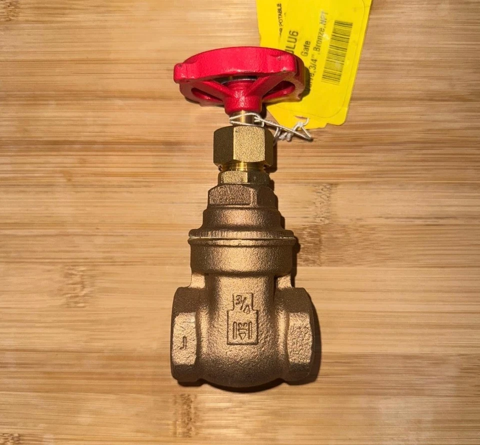 Milwaukee Gate Valve 105, Class 125, 3/4", Bronze, NPT 5JLU6 - Image 2 of 3