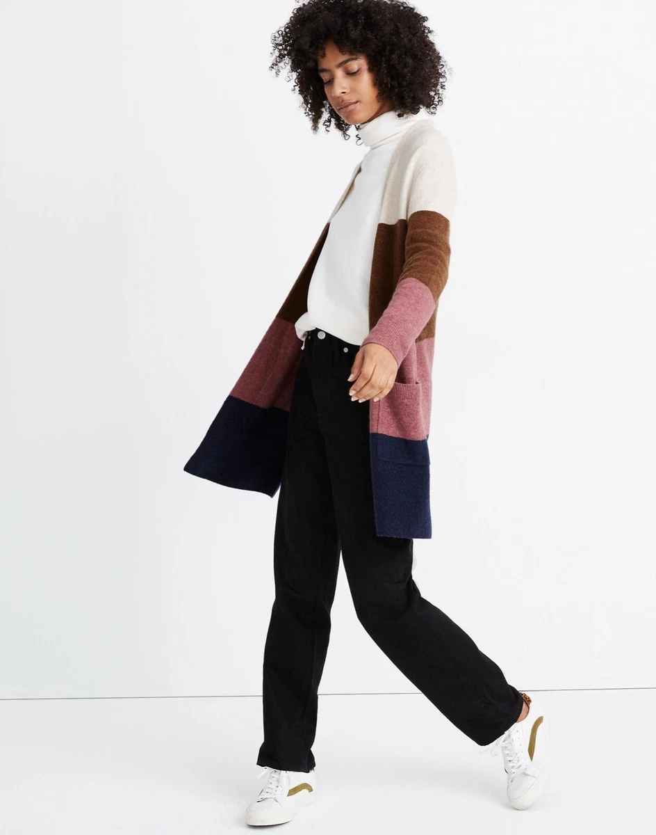 Kent colorblock deals long cardigan