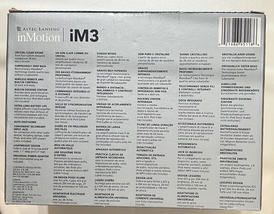 Altec Lansing inMotion iM3c Portable Audio System for iPod Photo Mini 4th 3rd - Image 2 of 4