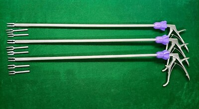3pc Laparoscopic Clip Applicator Small Jaw 10mmx450mm Reusable Instruments