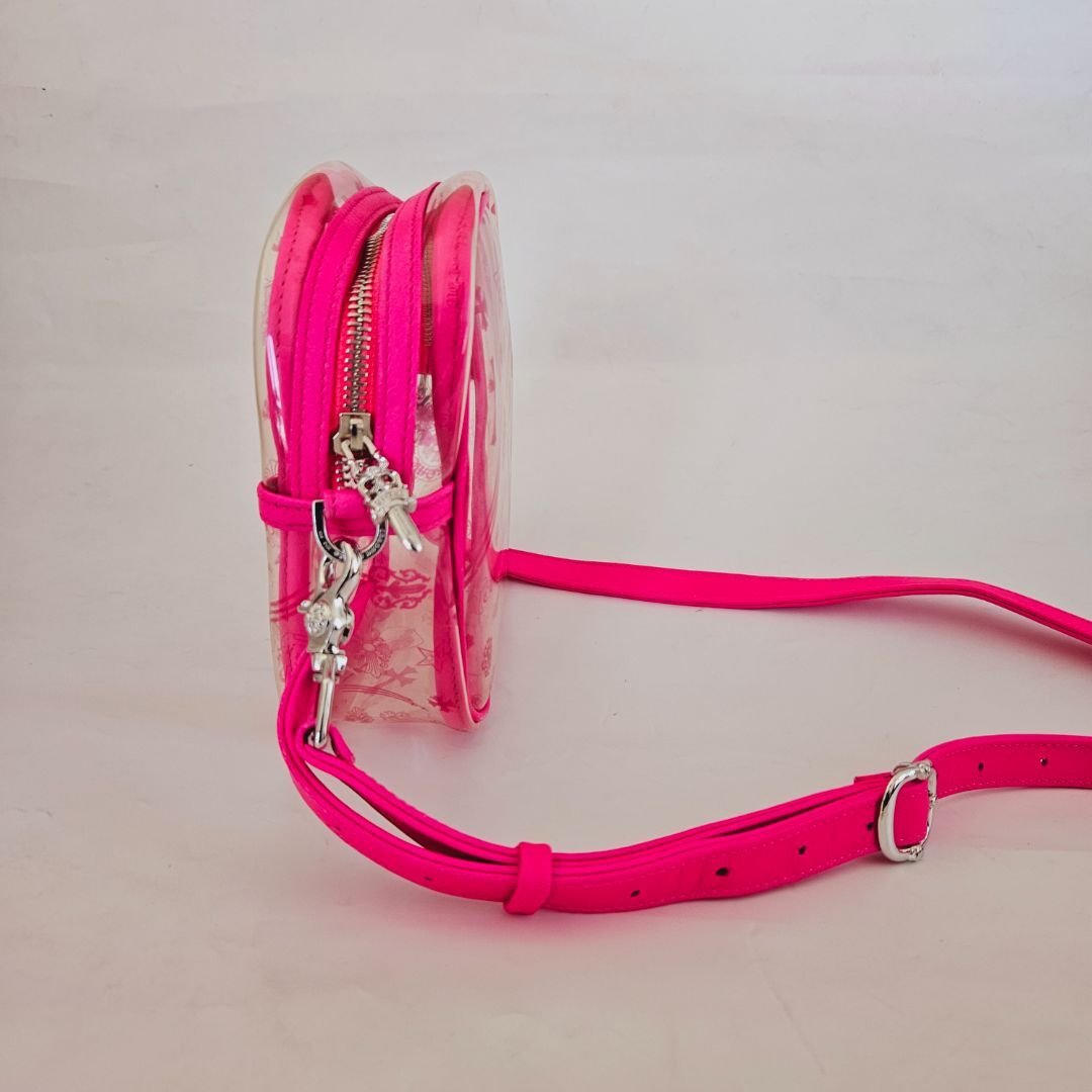 Chrome Hearts Taka Mini Vinyl Pvc with Cross Patch Clear Shoulder