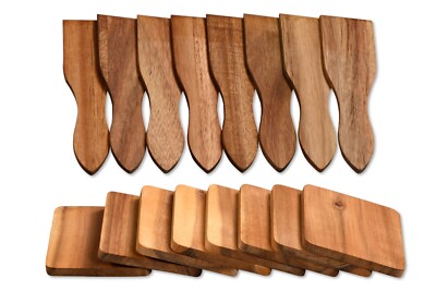 Kesper 28968 + 28958 | Raclette - Spachtel und Brettchen im 8er Set aus Akazie