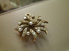RARE! Victorian Old Mine Cut Diamond Pin/Pendant 1.72cts Set in 14K Solid Gold — photo 9