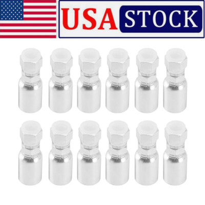 1/2'' Hose x 1/2'' JIC 37° Female Hydraulic Hose End Swivel Crimp Fitting 12 Pack