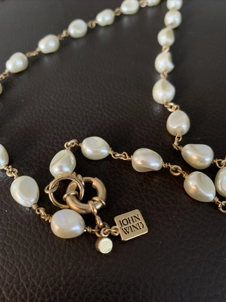 Collar de eslabones de cadena QVC John Wind barroco simulado en tono dorado Foto 2 de 4