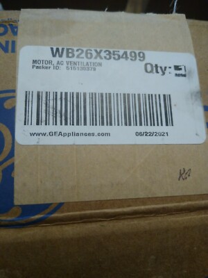WB26X35499 (EAU49964803) Genuine GE/LG Microwave Vent Fan Motor NEW (see notes)