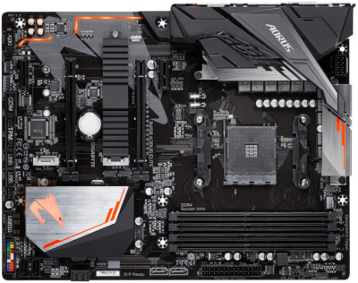 GIGABYTE  B450 AORUS-Motherboard +AMD Ryzen 5 3600X 6 Core Prozessor