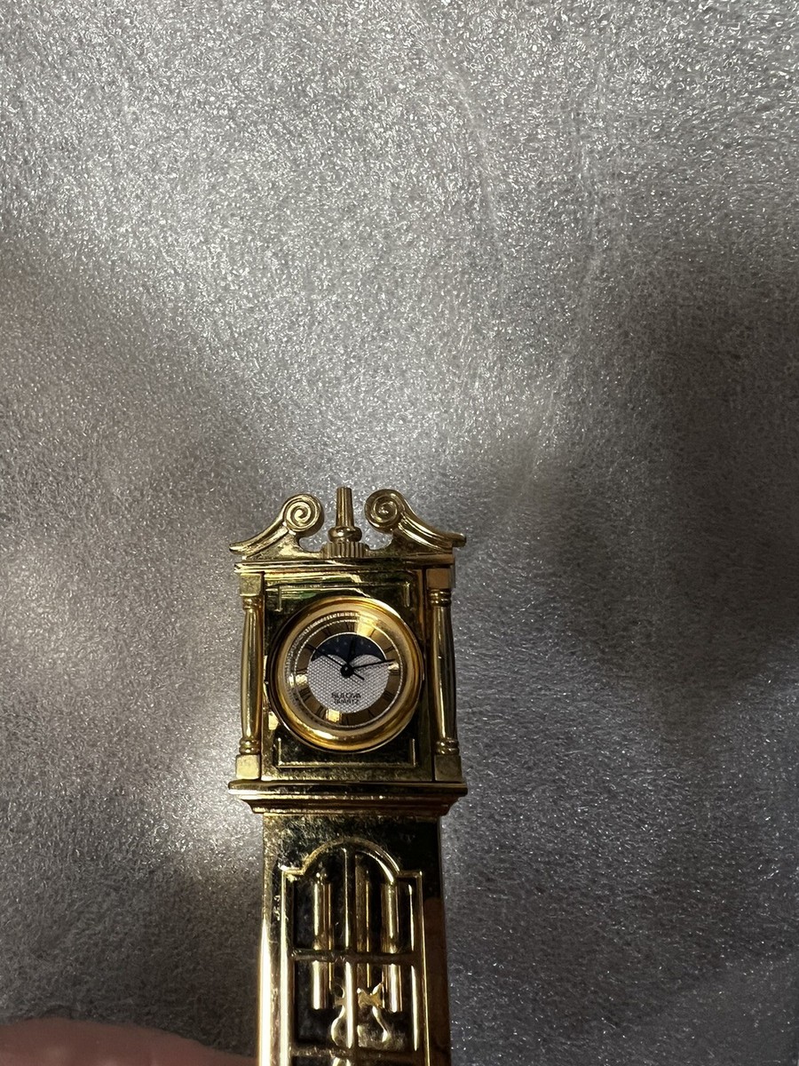 Brass - Bulova Vintage Mini Grandfather Clock | eBay