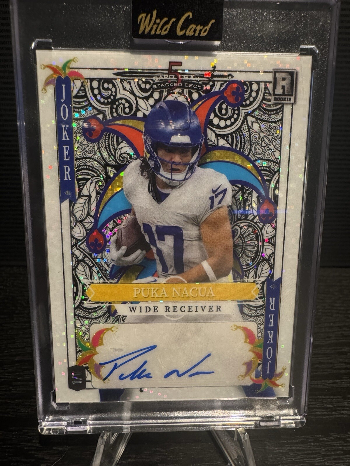 2023 Wild Card 5 Card Draw Stacked Deck PUKA NACUA 1/1 Rookie Joker Auto