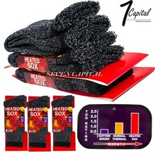 New 3 Pairs Mens Heated Winter Warm Thermal Boot Heavy Duty Sox Socks Size 10-13