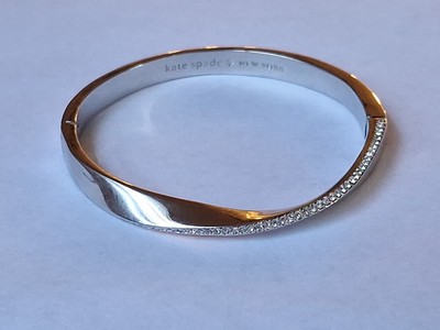 kate spade new york crystal bangle bracelet Silver Tone | eBay display picture 2