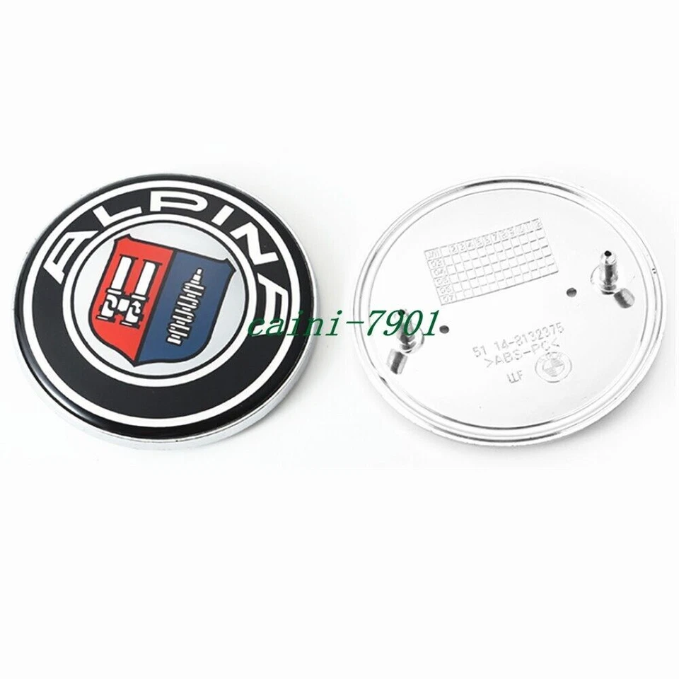 Insignia emblema capó delantero y maletero trasero 2 piezas 82 mm 74 mm para ALPINA B5 B7 Foto 2 de 3