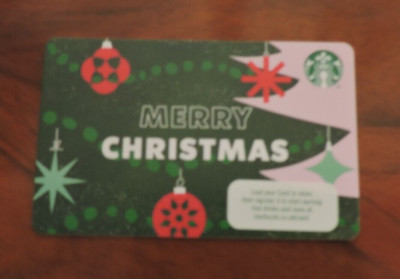 STARBUCKS UK MERRY CHRISTMAS 2022 GIFT CARD 6206. SAMMLERSTÜCK OHNE WERT