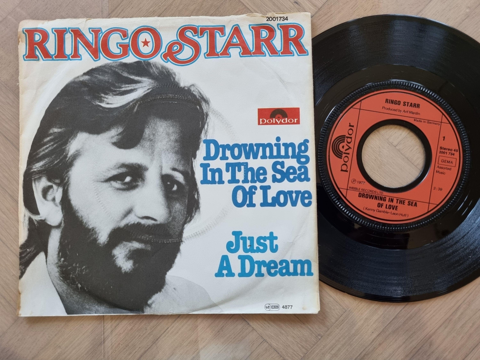 7"" Single Ringo Starr - Drowning in the sea of love Vinyl Germany/ The Beatles