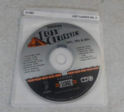 Lost Classics Karaoke 60's, 70's & 80's Vol. 2 LC-002 | eBay