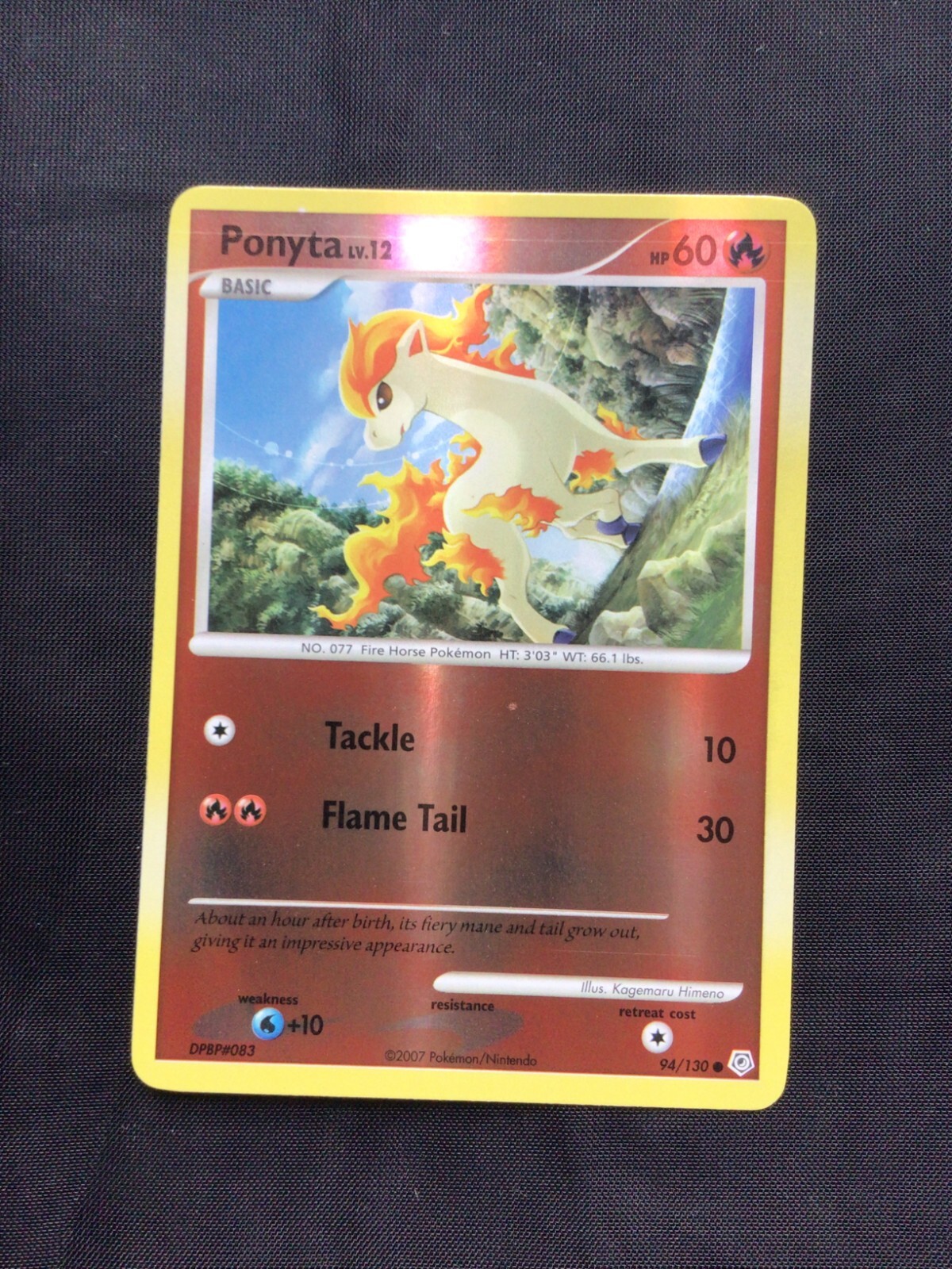 Pokemon Cards: Diamond and Pearl Reverse Holo: Ponyta 94/130