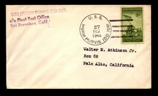 USS Hugh Purvia 1946 Cover - L16366