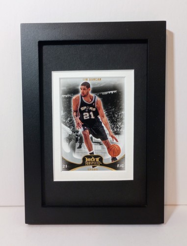 Placa de tarjeta de baloncesto Tim Duncan San Antonio Spurs enmarcada 2008-09 Hot Prospects - Imagen 1 de 4