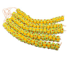5 Strands Lamp Work Glass Beads 16mm Rondelle for DIY bracelets necklaces