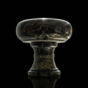 Coppa Ciotola da Tavolo Marmo Portoro con Piede Italian ...