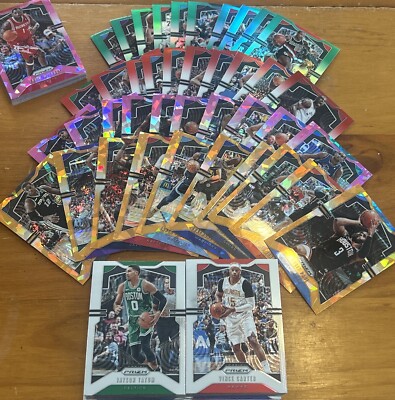 x100 QTY - 2019-20 Panini Prizm Card Cracked Ice-Inserts-SilverNBA Jayson Tatum