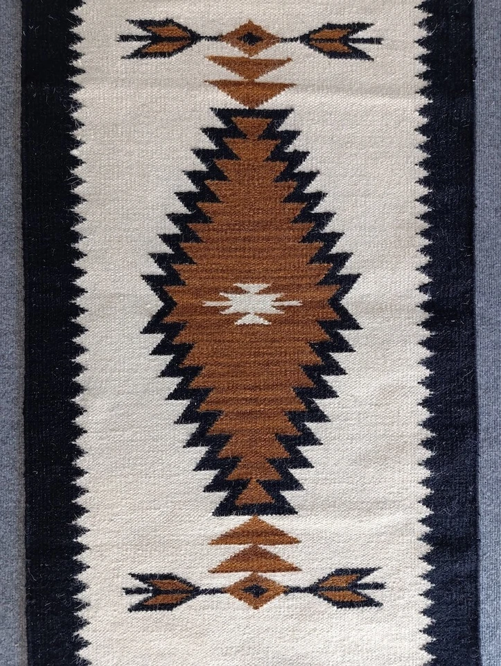 Southwest Navajo Kilim Rug Native American Indian Tribal Wool Runner Rug 2.6x8 - Image 2 of 4