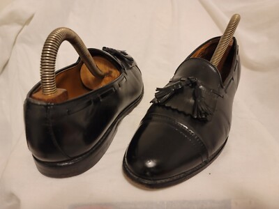 Allen Edmonds Dalton Shoes Men\'s Size 10.5 C Brown Leather Tassel Loafer Dress s-l400.jpg main image 3