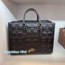 NWT Coach Large Maggie Tote Bag In Blocked Si...