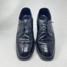 JOHNSTON MURPHY "Ellsworth Wingtip" Men's Dress Shoes Size 11 Black Leather