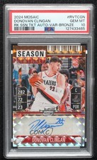 2024 Mosaic Variation Bronze Prizm 9/75 Donovan Clingan PSA 10 GEM MT Auto 0xh3