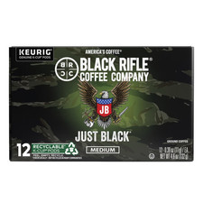 Black Rifle Coffee Company Just Black Keurig K-Cup Pods, Medium Roast, 12 Ct