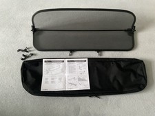 GENUINE JAGUAR XK XKR CONVERTIBLE WIND DEFLECTOR + BAG + BRACKETS 2006-14