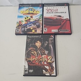 Sony PlayStation 2 Console  Black Fat Cords, Controller + 3 Games 