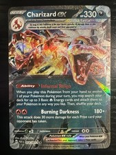 Carta Pokémon rara Charizard ex 054/091 Destino Paldeo 2024 Holo TCG